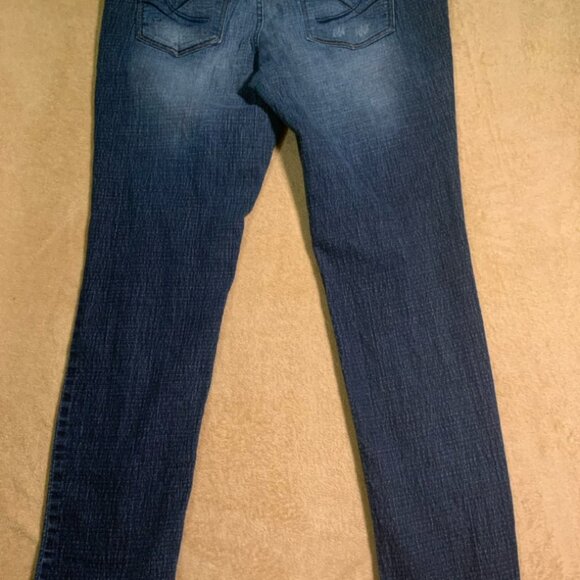 LEI Blue Jeans Juniors 15 Ashley Louise Skinny Distressed Stonewash Pocket (C) - Picture 10 of 13
